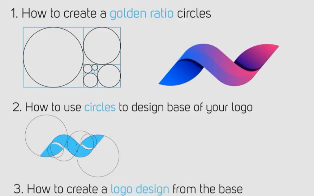 AI黄金比例设计logo教程 How to create Golden Ratio Logo Design in Adobe Illustrator哔哩哔哩bilibili