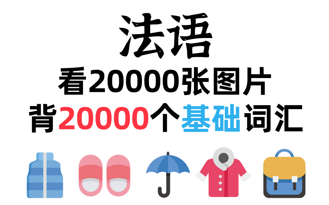 【法语学习】看2万张图片背2万个单词带阴阳性,分类整理高效记忆 | 中法字幕哔哩哔哩bilibili