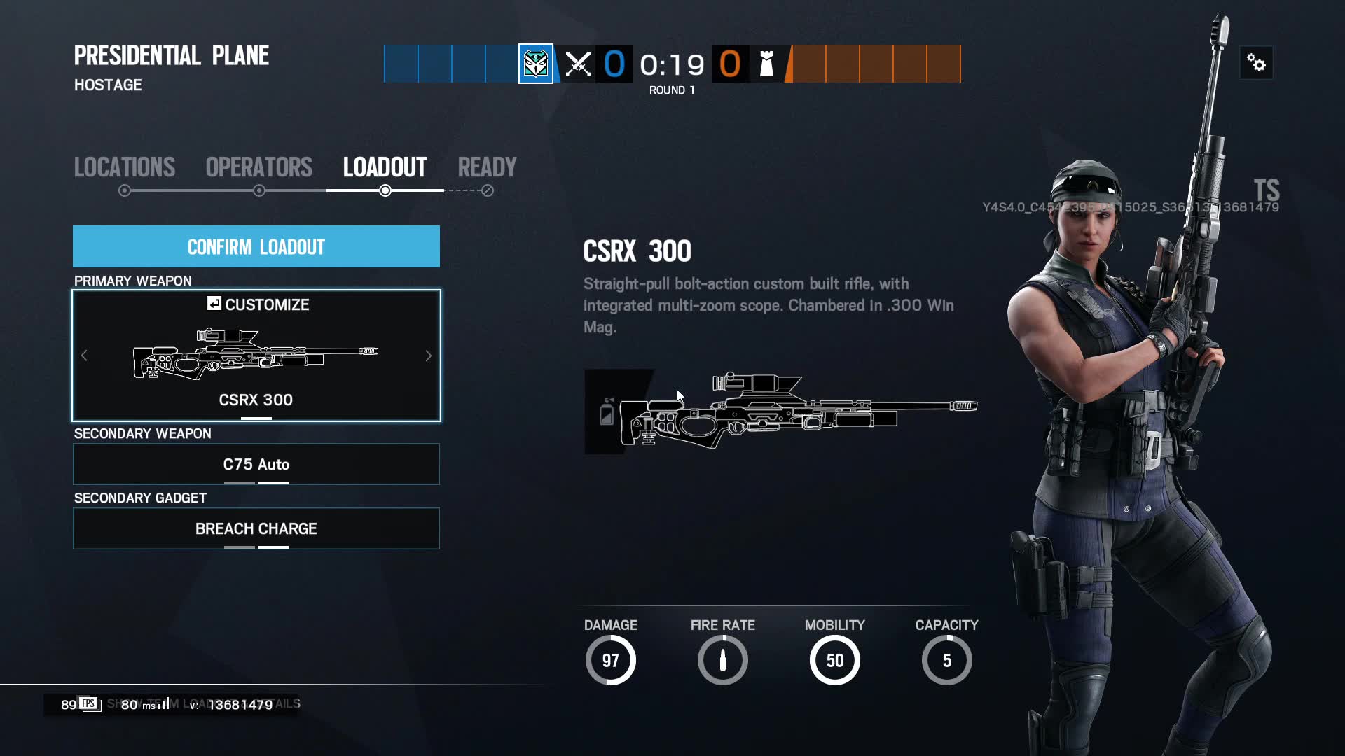 彩虹六号y4s4新干员kali大狙穿飞机窗