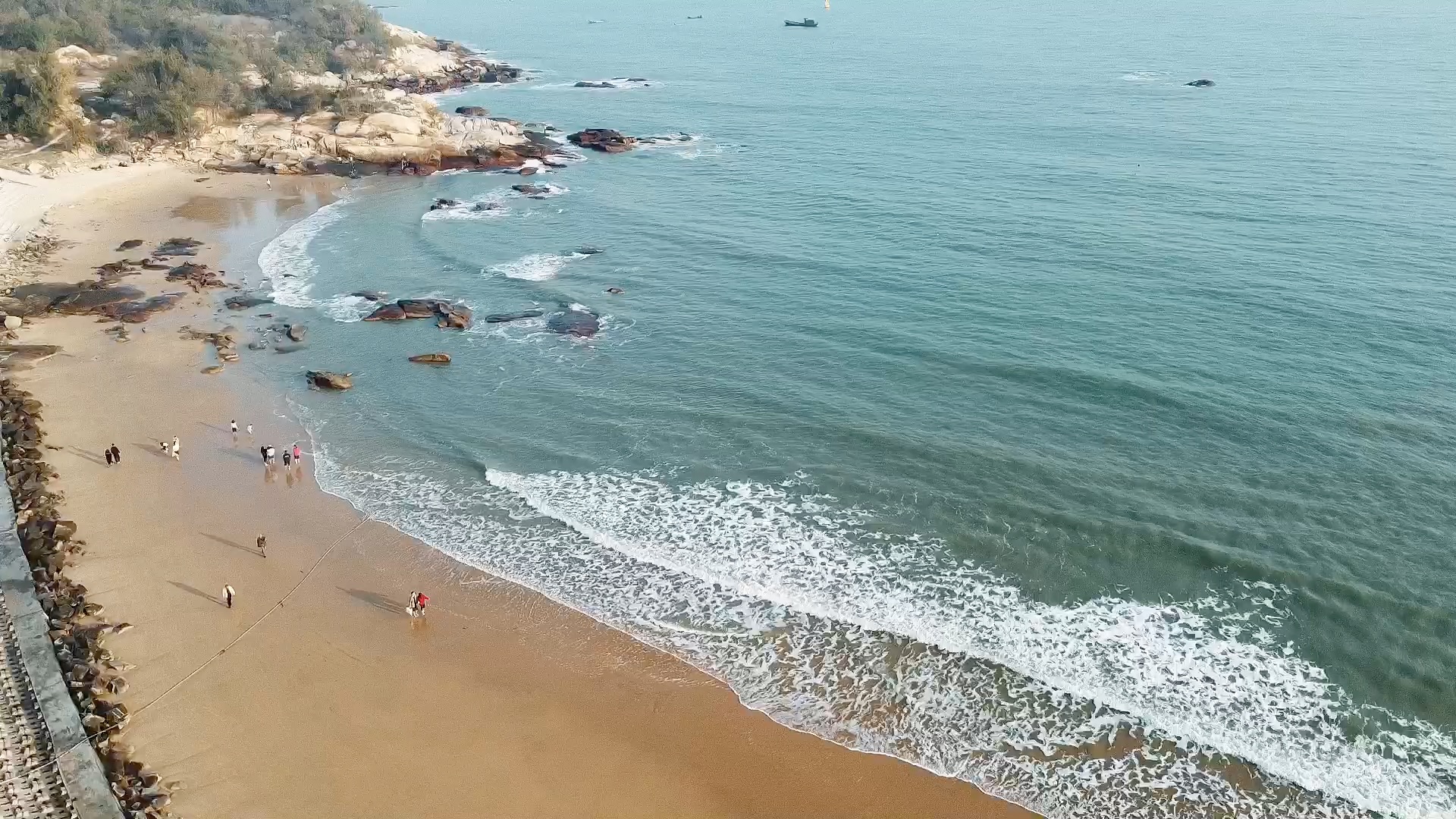 石圳海滩风景照片图片