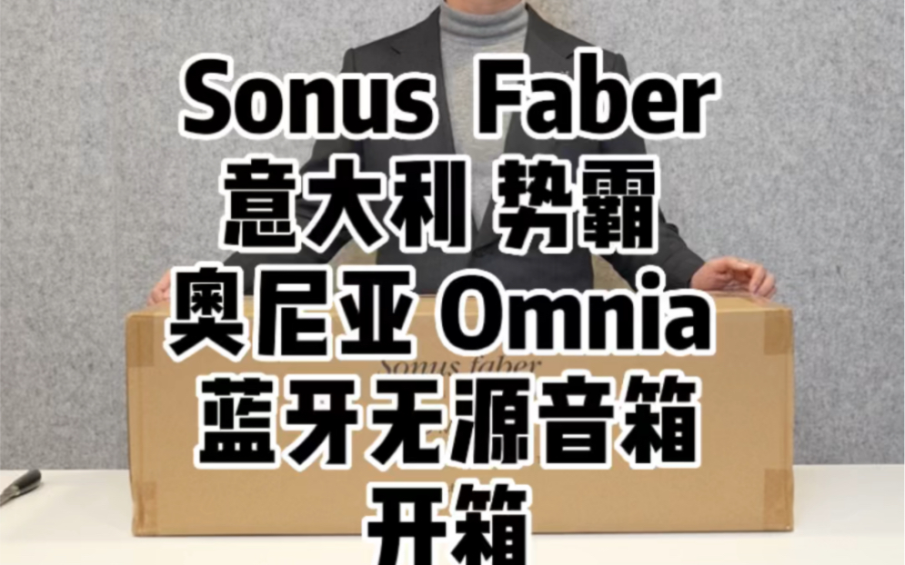 Sonus Faber意大利 势霸 奥尼亚 Omnia 蓝牙无源音箱开箱#发烧hifi #音响发烧友 #开箱 @抖音小助手哔哩哔哩bilibili