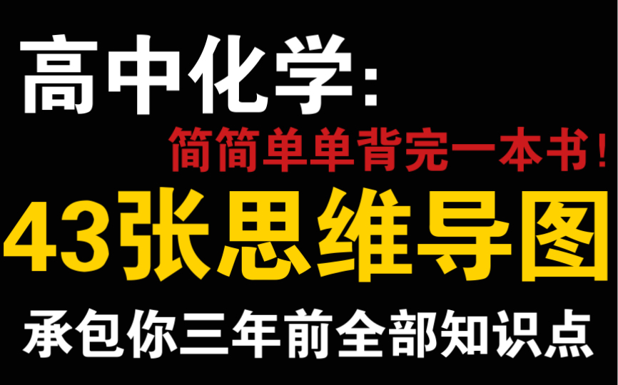 【高中化学】超详细思维导图,最后两个月,助你再提高20分哔哩哔哩bilibili