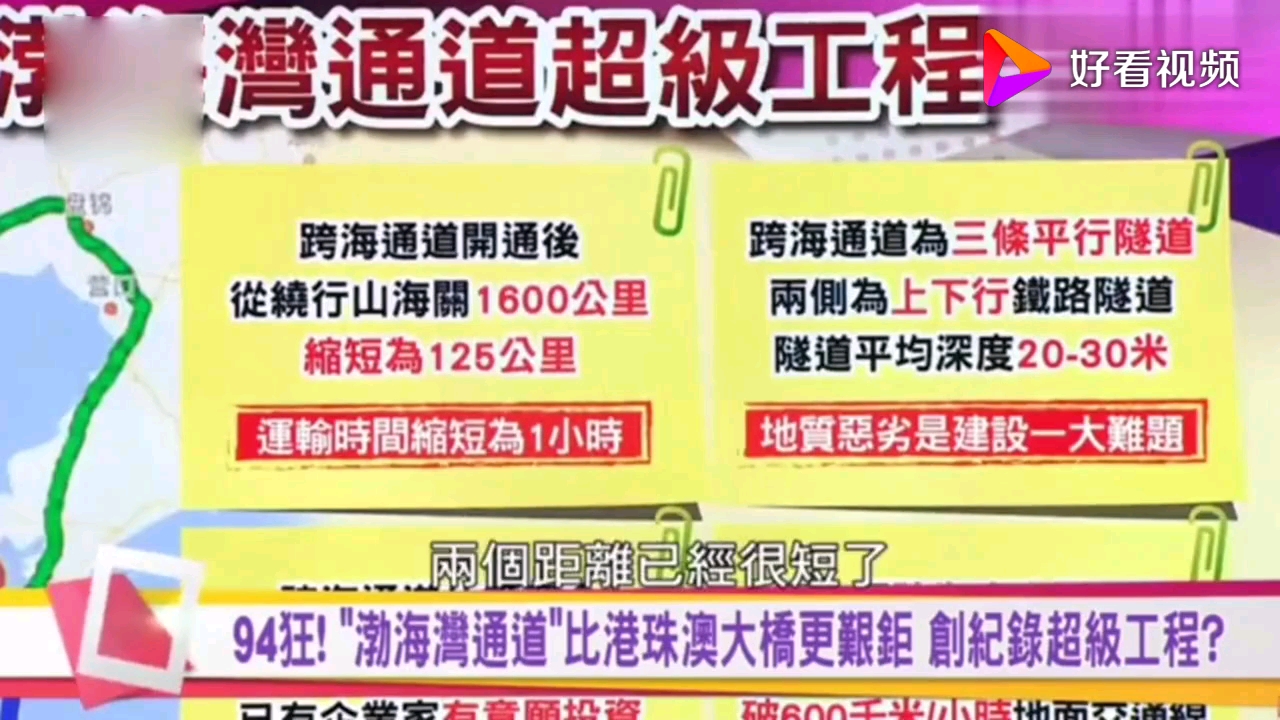 台湾节目:大陆要建渤海湾通道,这又是一个人定胜天的工程!哔哩哔哩bilibili