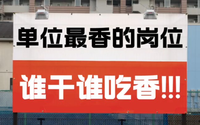 以下这三个岗位,基本上每一个单位都有,是单位里关系户、老油条趋之若鹜的“神仙岗位”,这些岗位到底是哪些它“香”在哪?哔哩哔哩bilibili