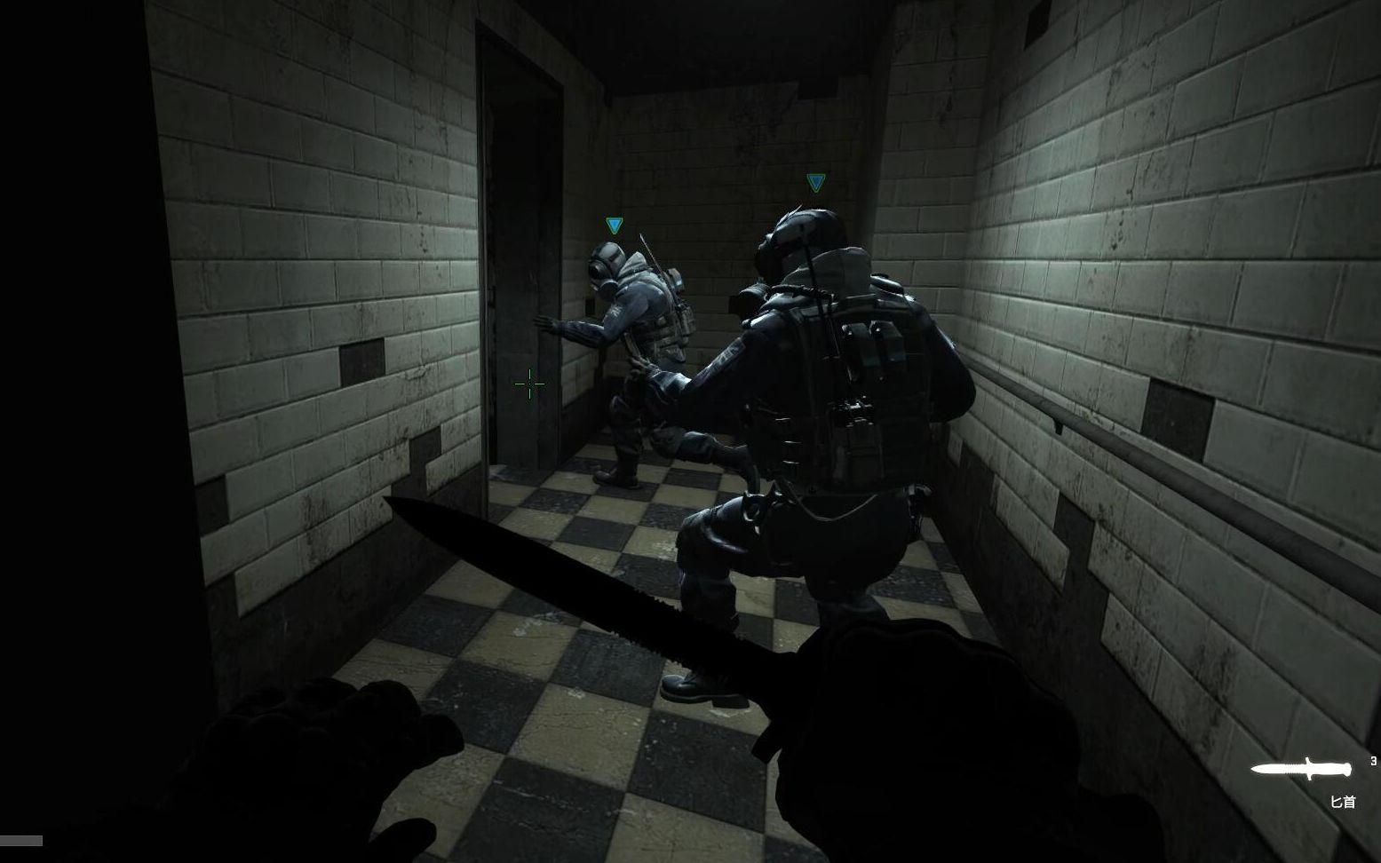 csgo三主播开黑玩恐怖地图玩到一半说不敢玩了