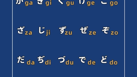 日语浊音表哔哩哔哩bilibili