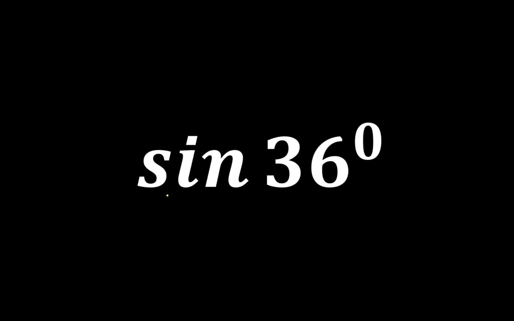 一定要记住的角度sin36,初中方法和高中方法求解哔哩哔哩bilibili