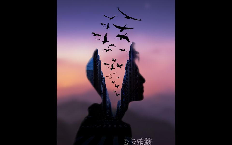 ps教程之双重曝光(三)人物剪影合成