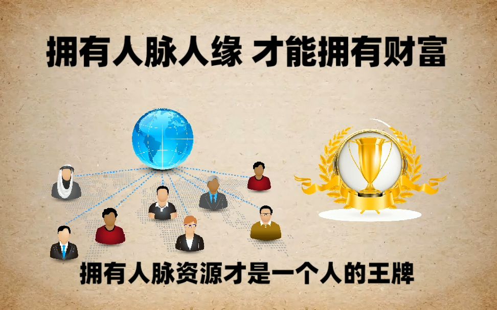 要想成大事发大财,人脉就是钱脉,人脉资源才是一个人的王牌