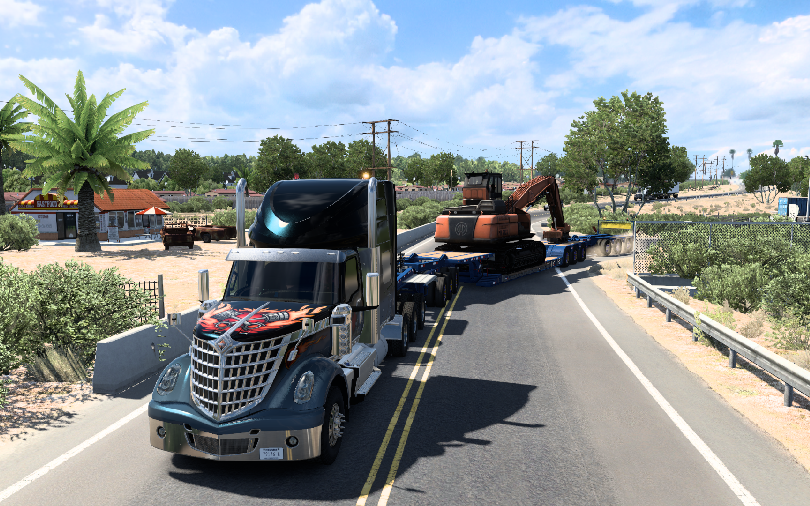 美洲卡车模拟-international lonestar加州短途运输原木