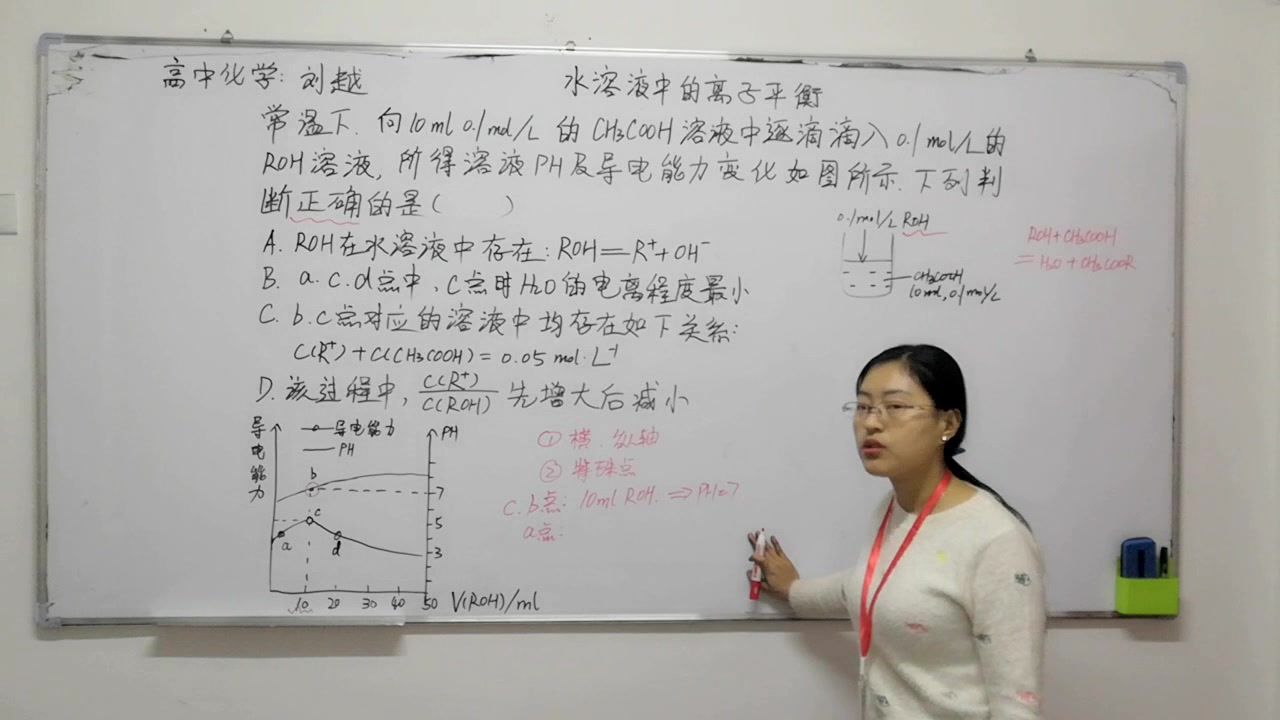 睿德名师讲堂:高中化学—水溶液中的离子平衡图像题哔哩哔哩bilibili