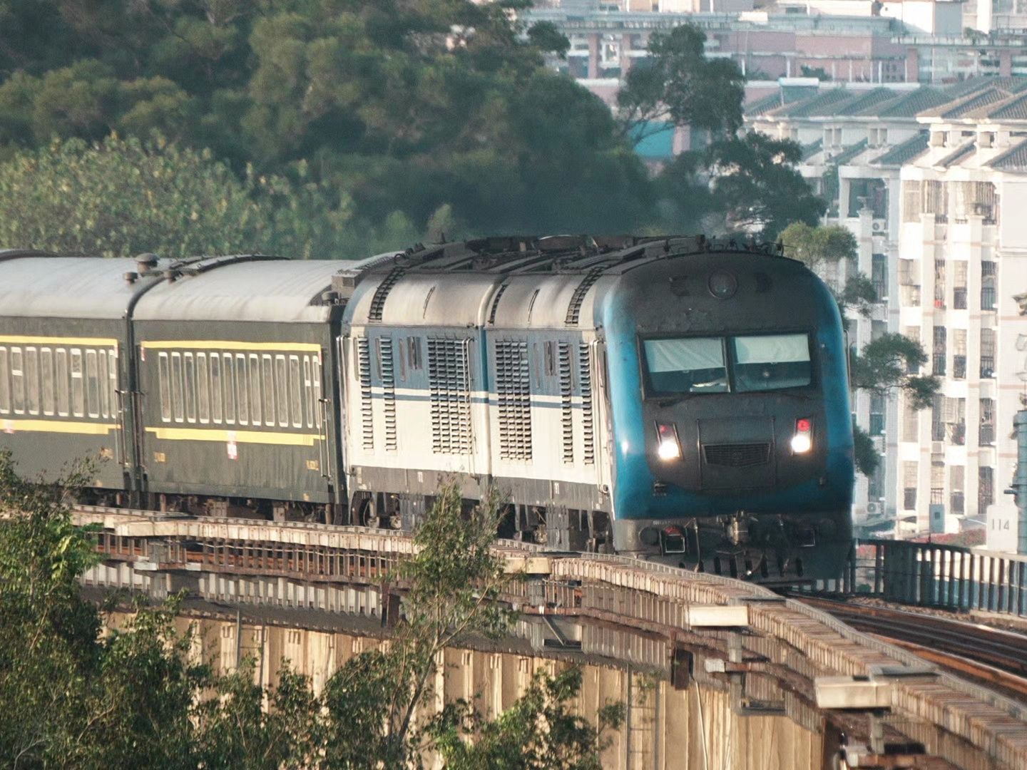 【4k 60fps】k511 上海南-海口 通过西江大桥