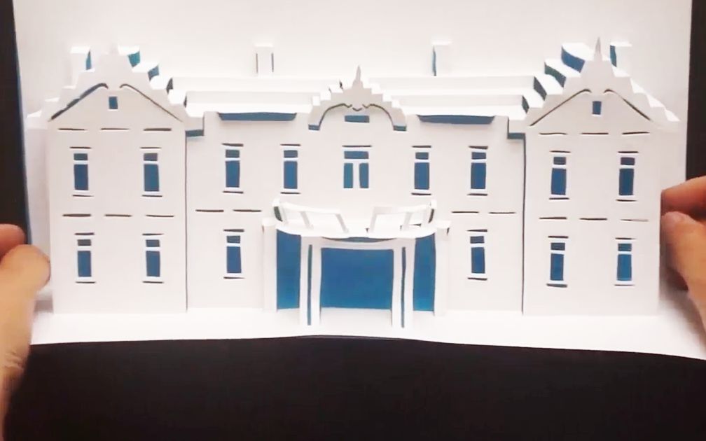 3d立体贺卡,豪华酒店建筑教程