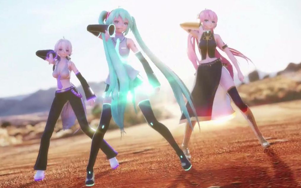 【mmd】砂の惑星 初音&巡音&弱音_嗶哩嗶哩_bilibili