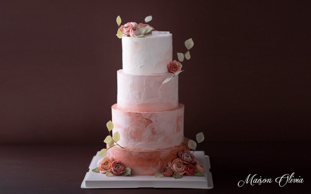 【Beautiful Cake】制作高级婚礼蛋糕‖Wedding cake哔哩哔哩bilibili