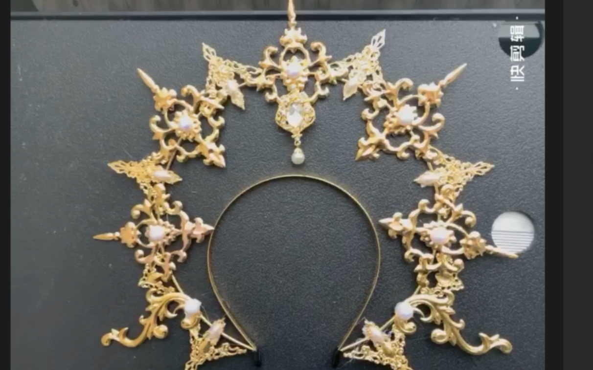 lolita配饰圣母光环diy教过程萌新向水视频