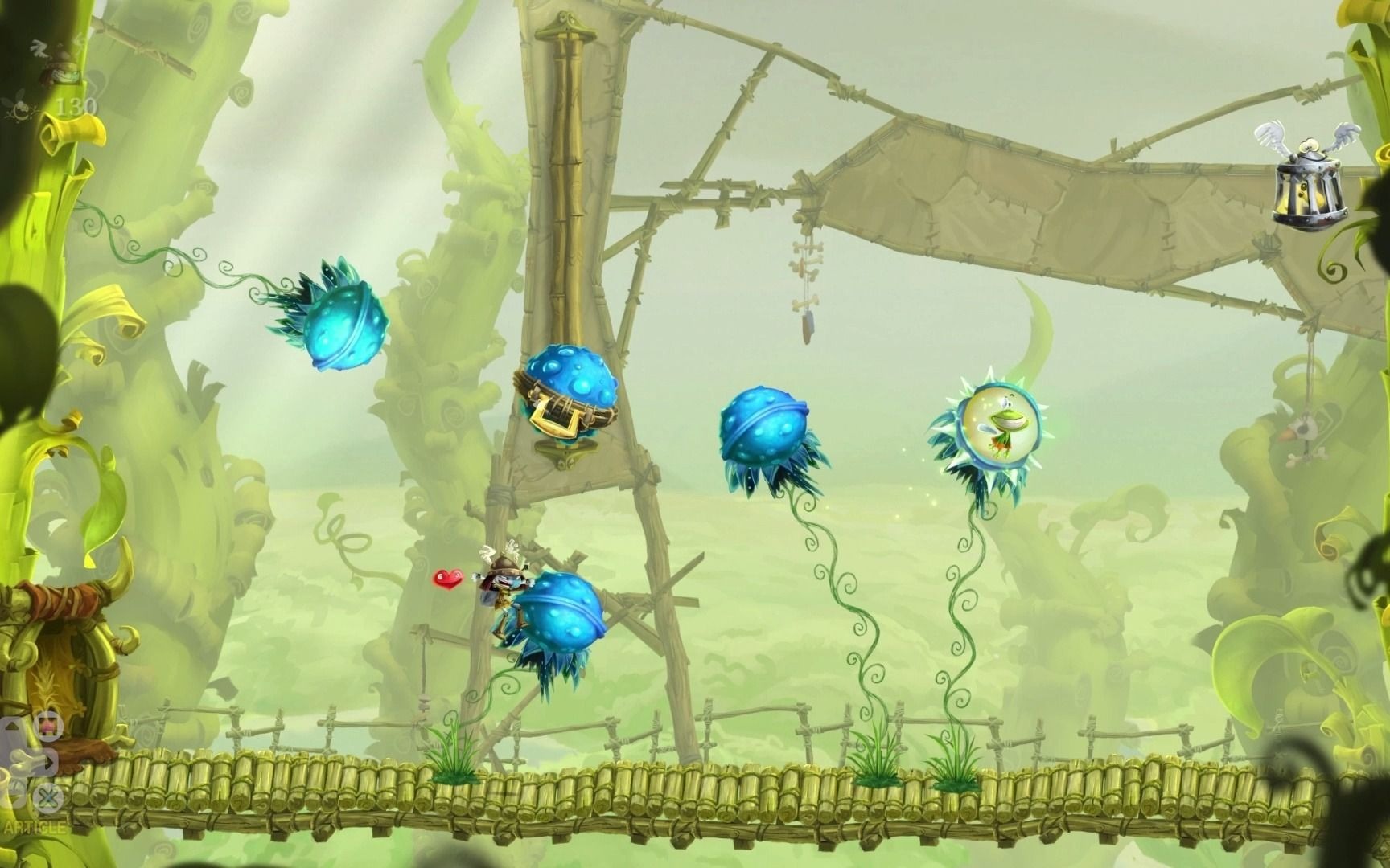 [图]Rayman Legends - Chapter 2 level 5: Altitude Quickness 《雷曼：傳奇》第2章第5關：急速海拔