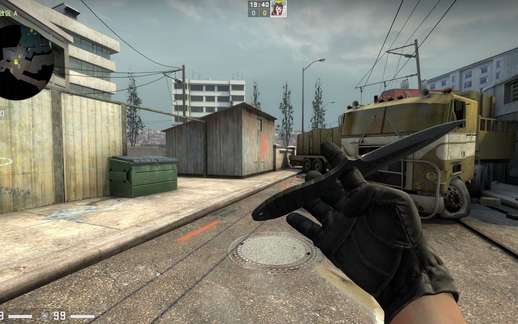 csgooverpass警家封短管烟约7秒