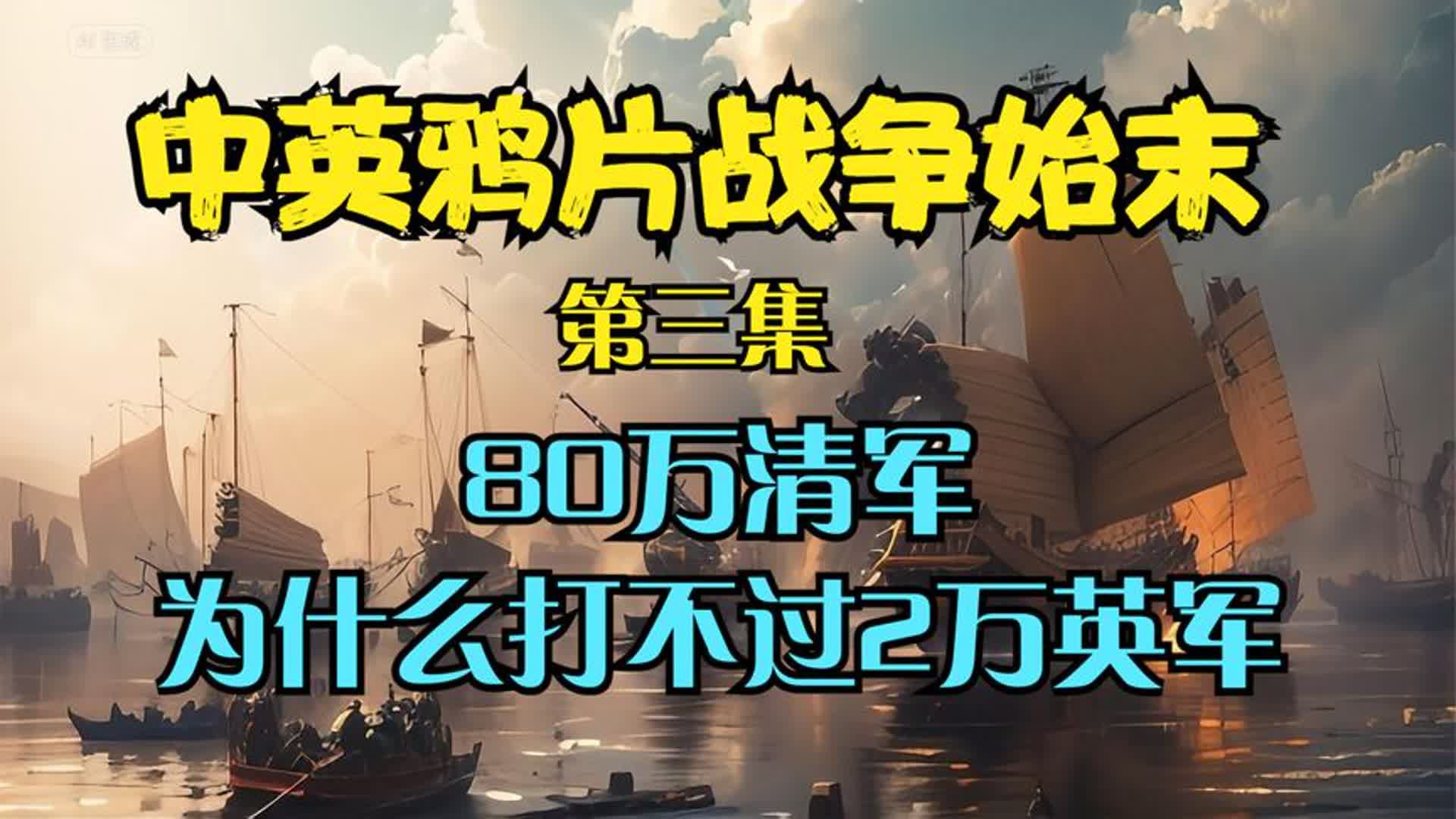 鸦片战争(三):中国近代史奇耻大辱,80万清军打不过2万英军哔哩哔哩bilibili