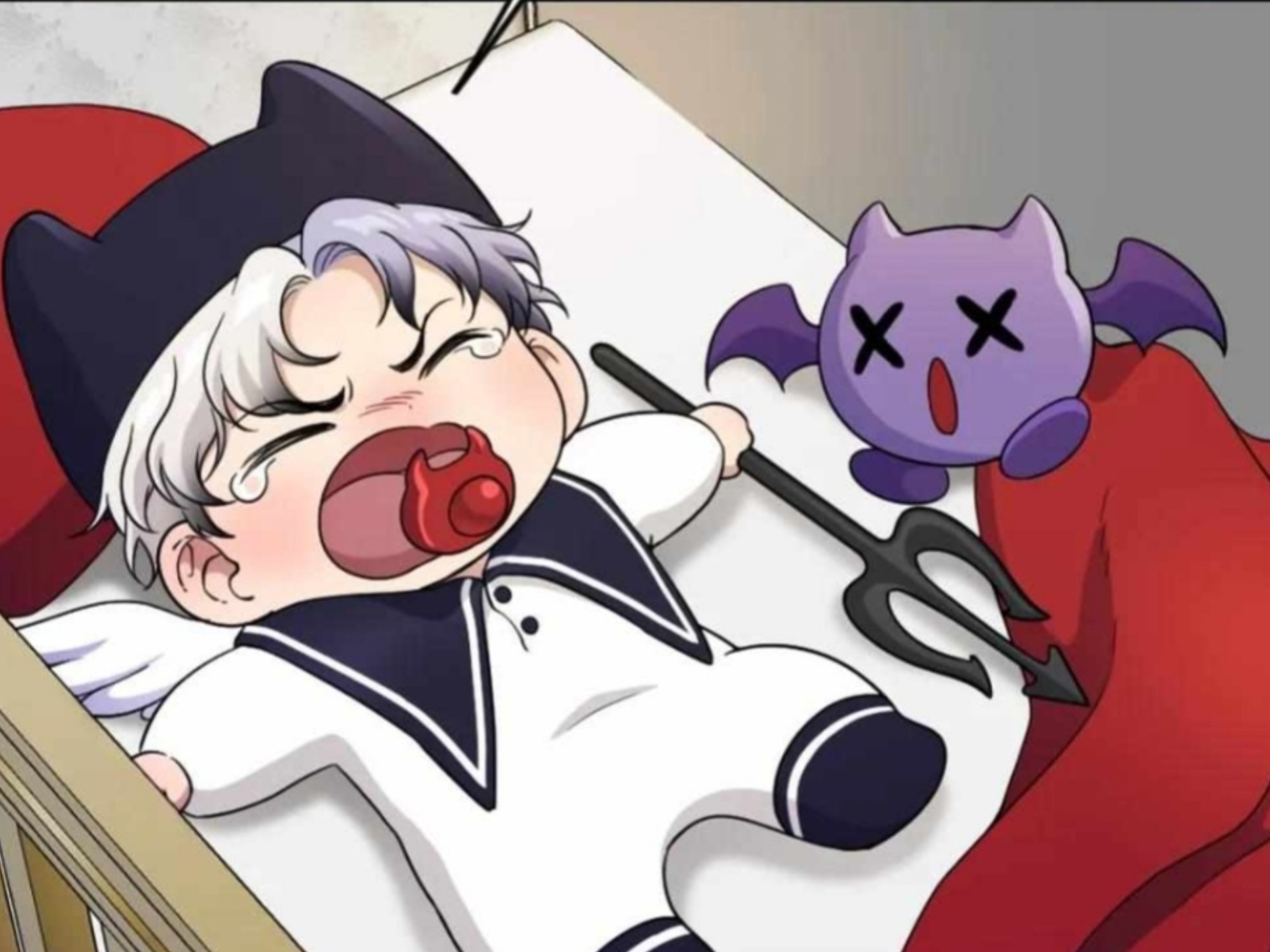 恶魔宝宝不开心!