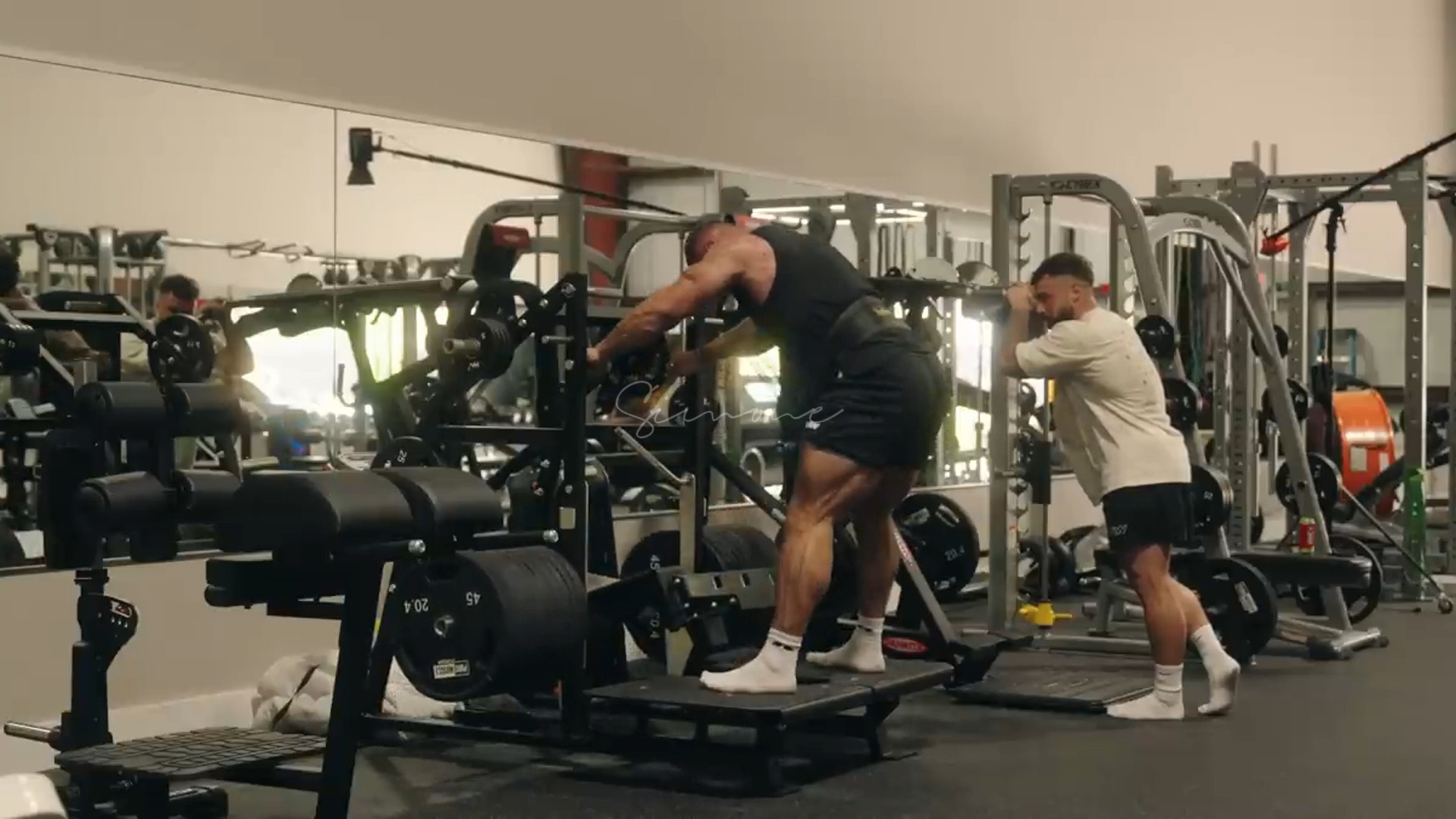 克里斯腿训日thick leg day pump