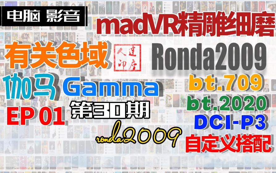 30.madVR精雕细磨  有关色域.伽马的自定义搭配.按需设置,按需调整.哔哩哔哩bilibili