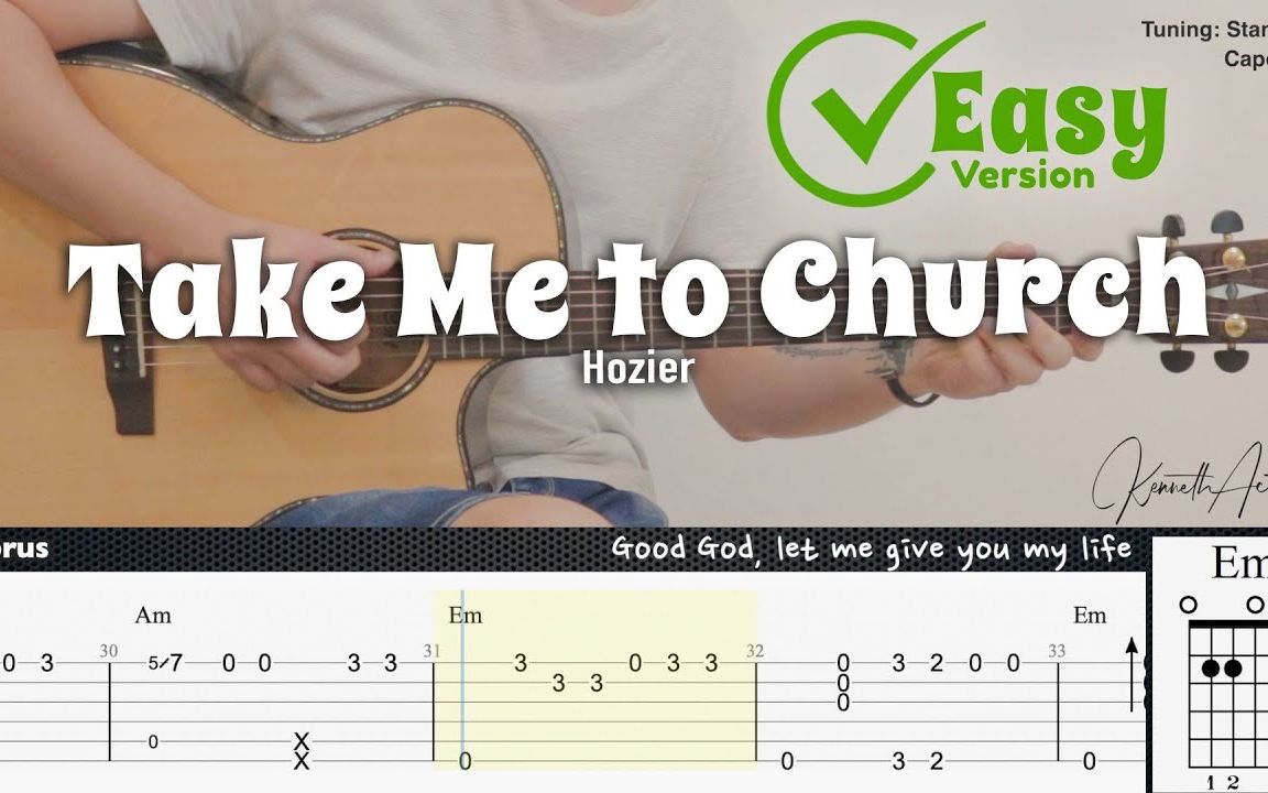 [图]【简单版】谎言教堂Take Me To Church - Hozier 【附谱】