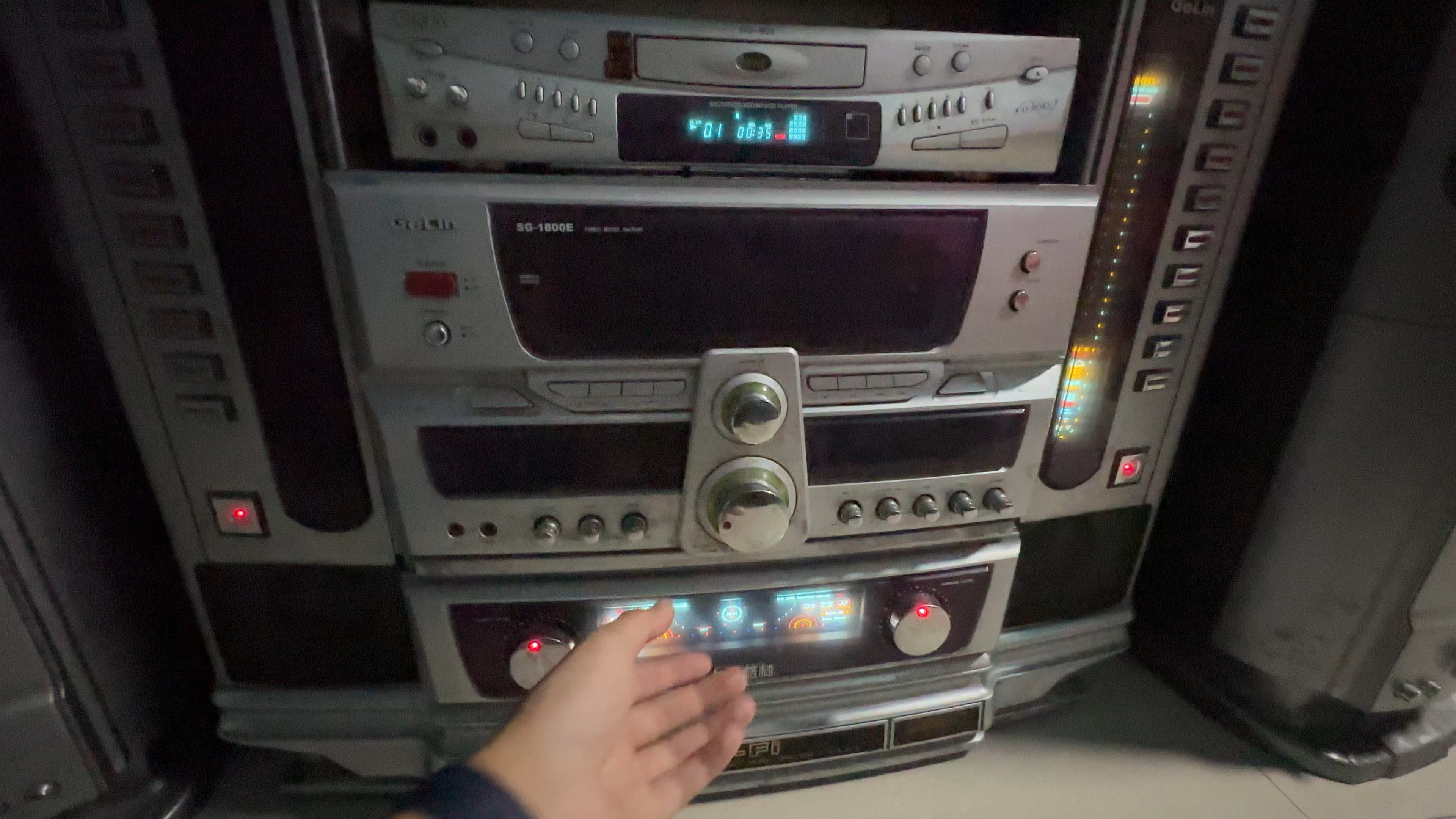 【捡垃圾】300块淘到一个格林组合音响,听听效果 改天换个线组弄一下