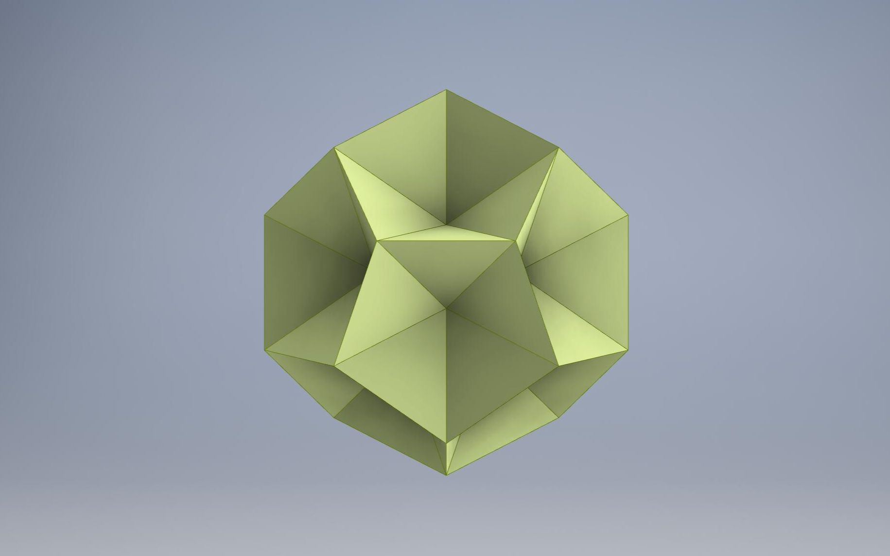 inventor曲面练习-五边形钻石体