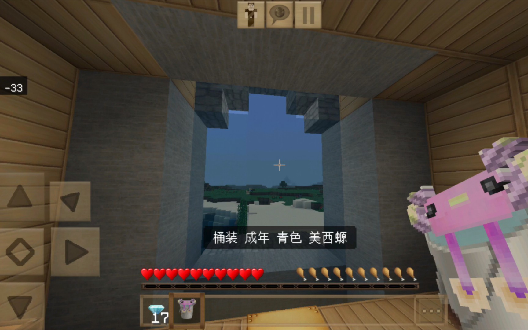 [图]❀我的世界❀Minecraft《红花的舒服细致纹理生存实况1.17.10 第四集 鱼骨挖矿 新的旅途》