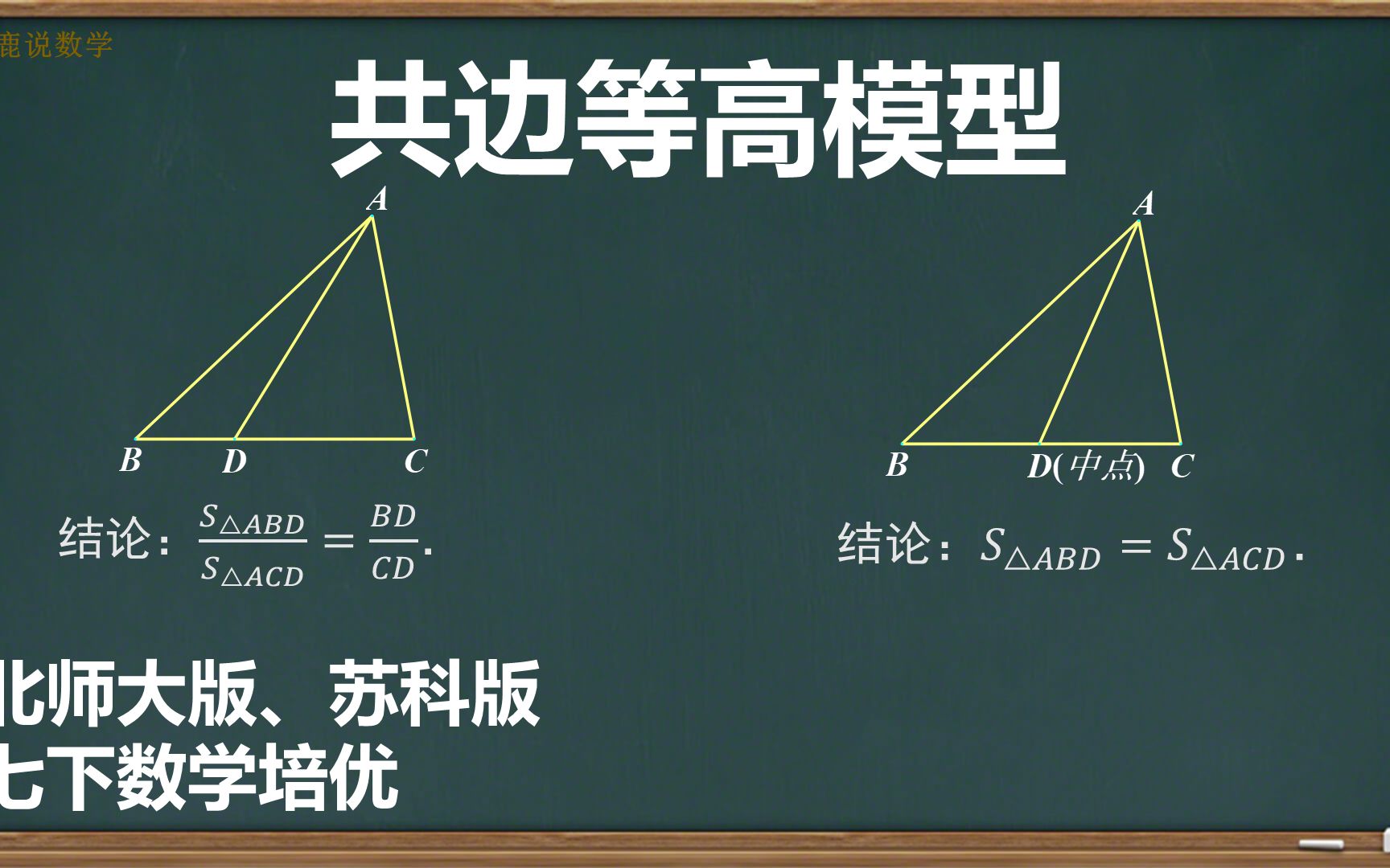 第14讲:共边等高模型与动点问题