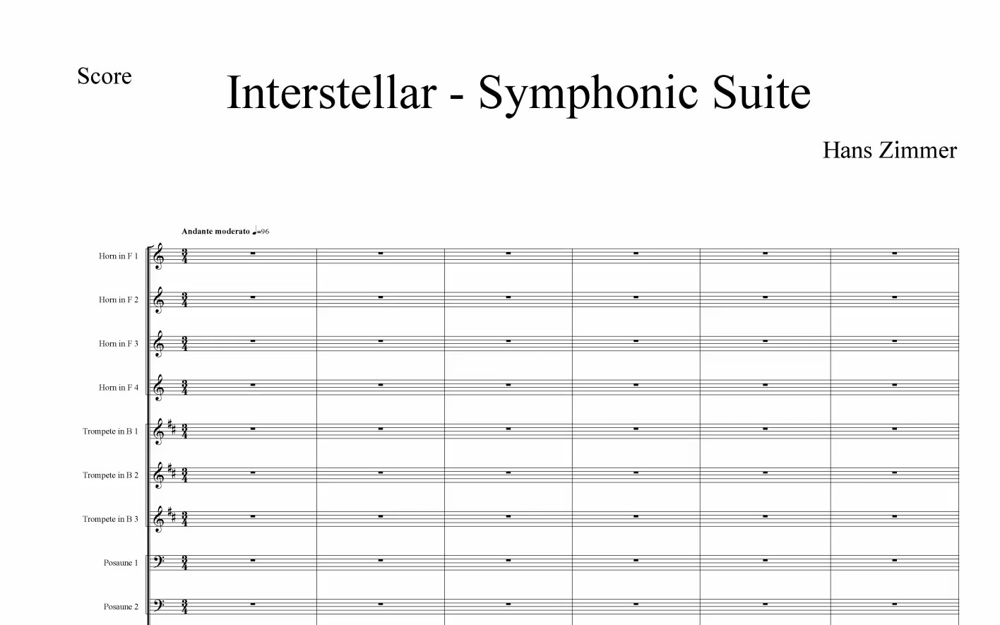 [图]【汉斯•季默】星际穿越组曲 (Hans Zimmer - Interstellar Suite) [自制]