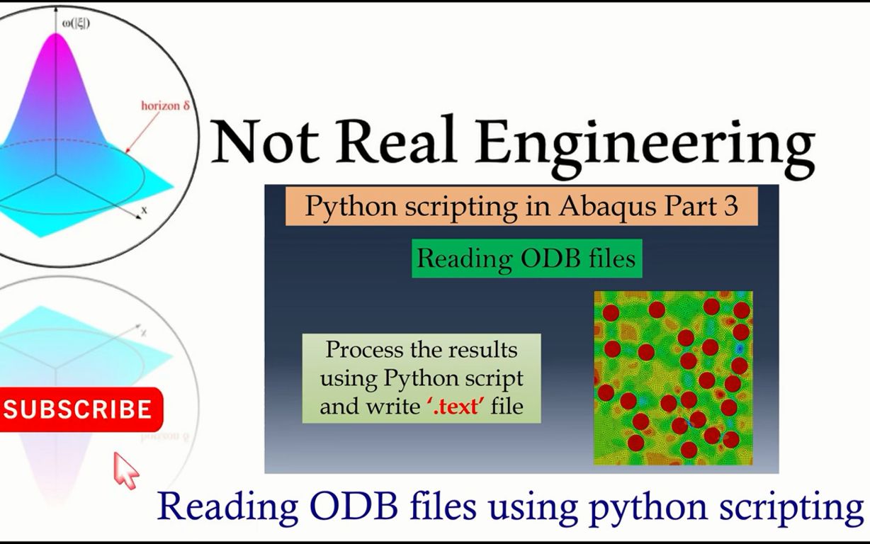 ABAQUS中的Python脚本编写教程 / 增强纤维分析实例3/使用python脚本阅读Abaqus ODB文件哔哩哔哩bilibili