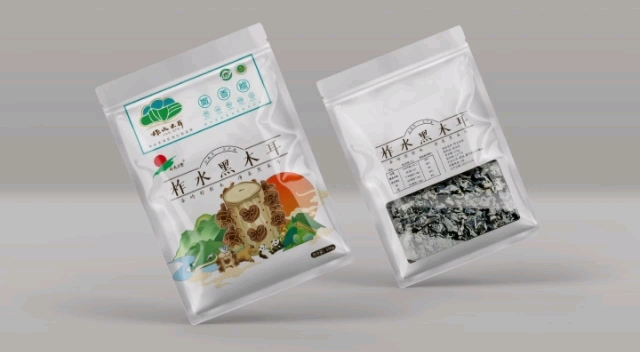 黑木耳插画包装设计!这样设计,是否能清新脱俗点呢!