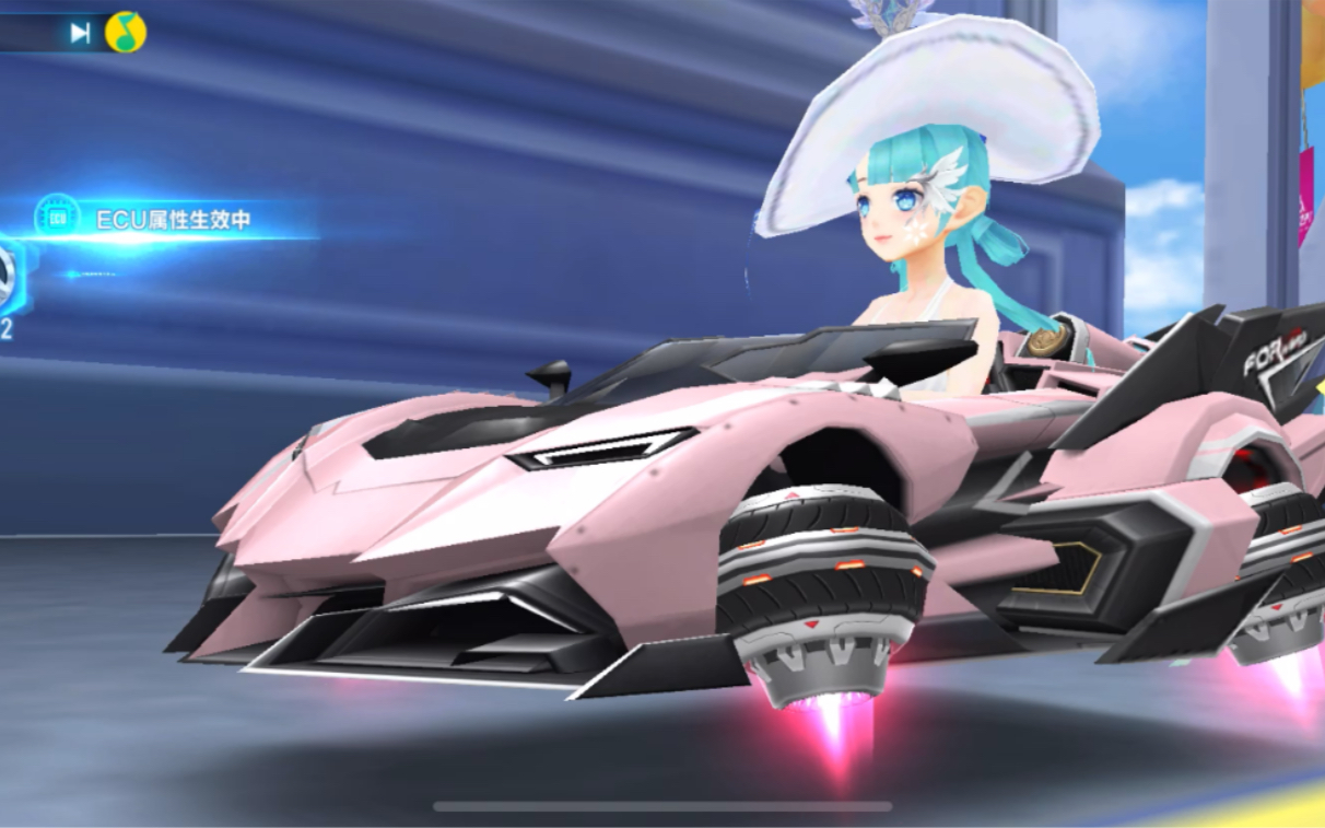 qq飞车手游-星耀玩家练习悬浮车一个星期的成绩终于可以接近普通车