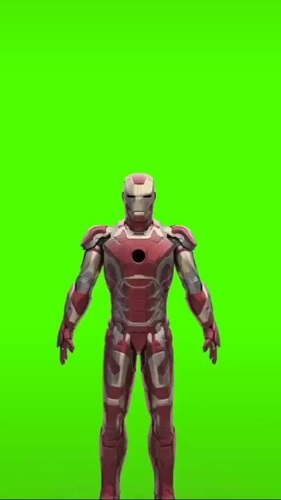 钢铁侠起飞绿布素材