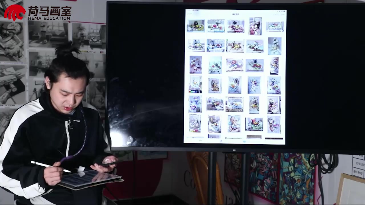 辫子君色彩评画