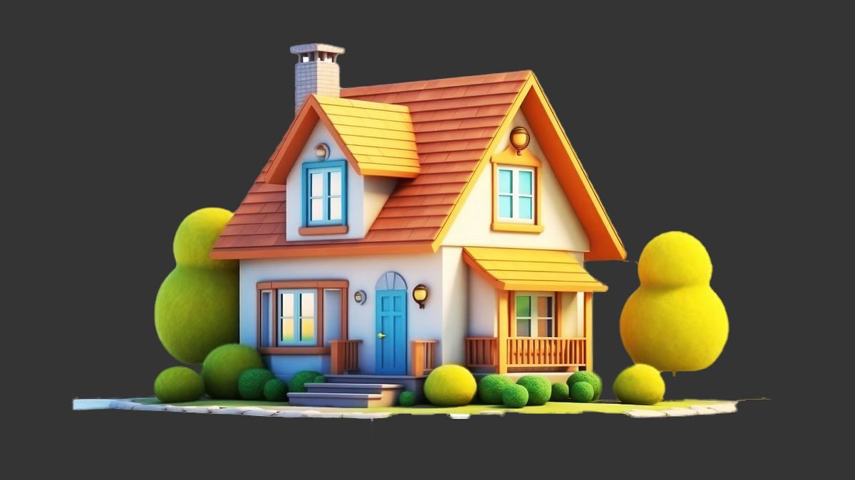 卡通动画小屋模型搭建,适合零基础练习的场景教程