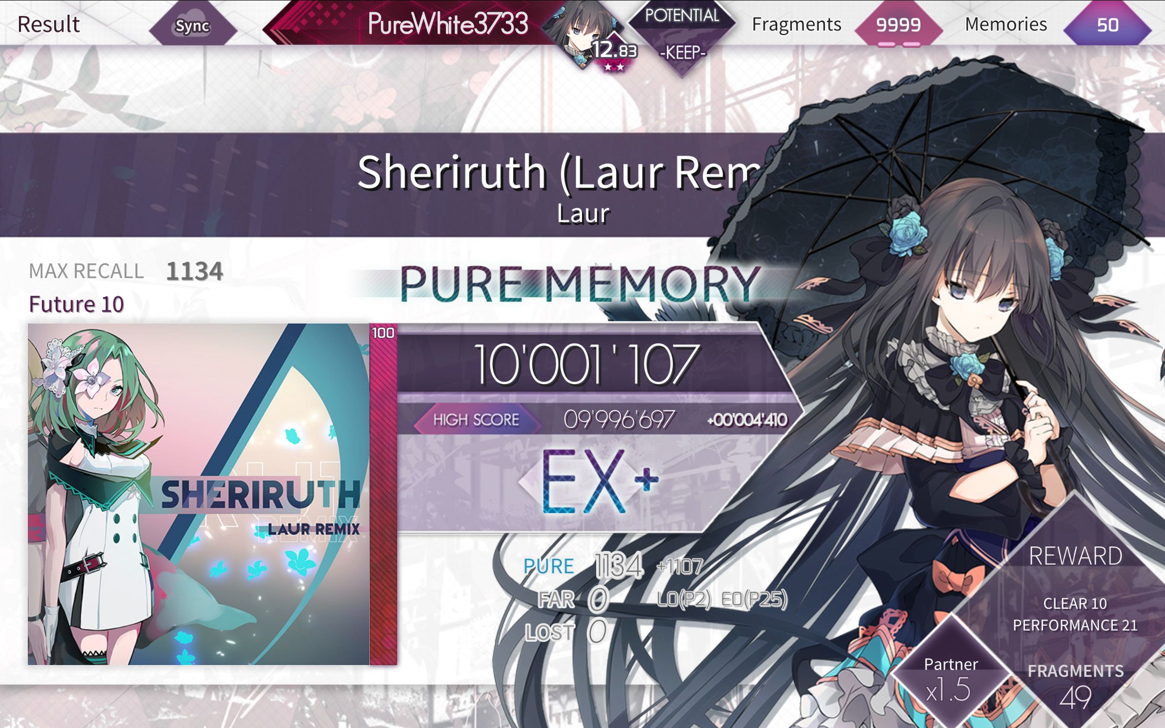[arcaea][绿黑魔王] sheriruth (laur remix) pm-19 手元