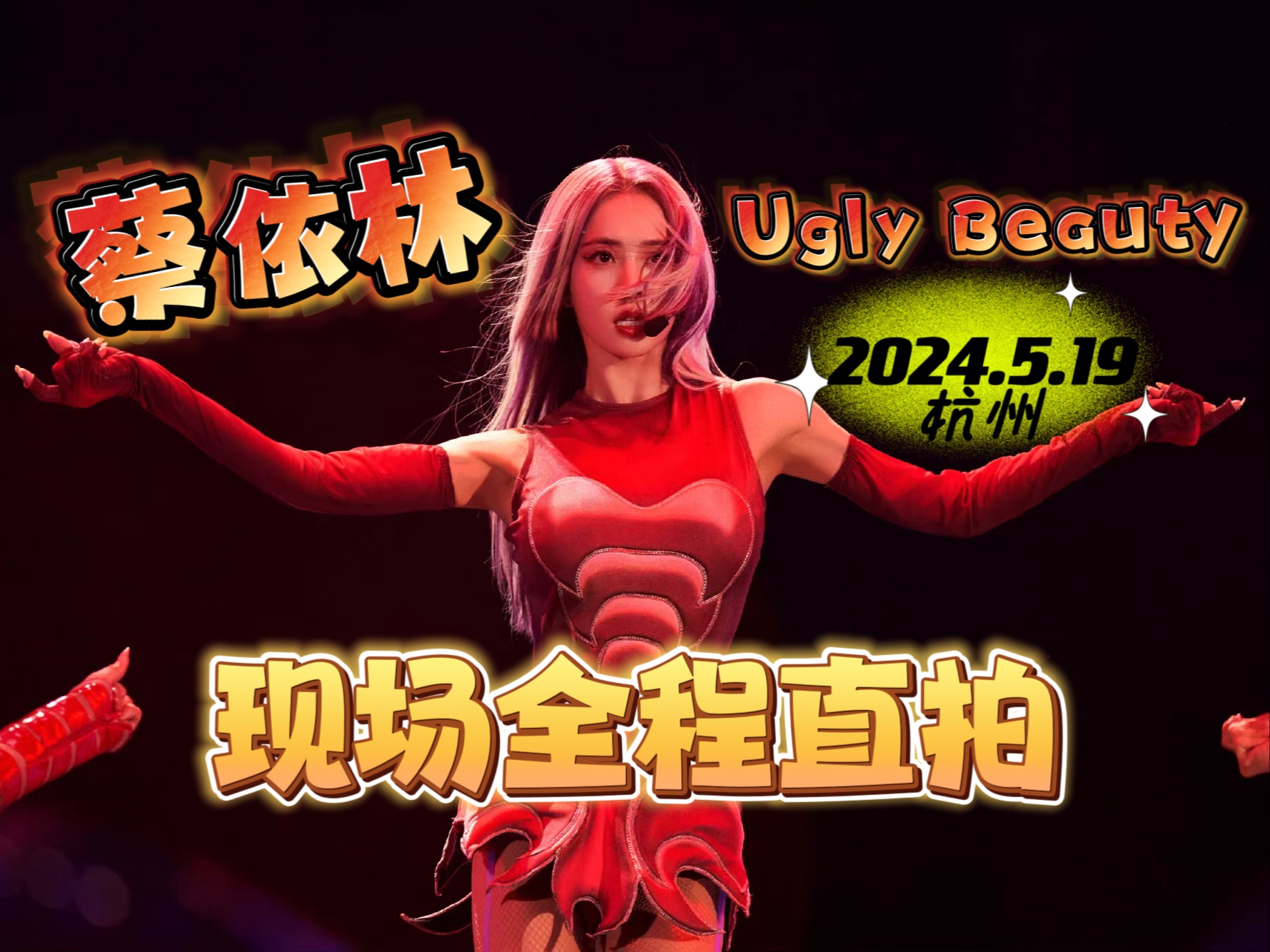 [图]1080P 蔡依林 Ugly Beauty 2024 巡回演唱会 杭州站 Day2 饭拍全程