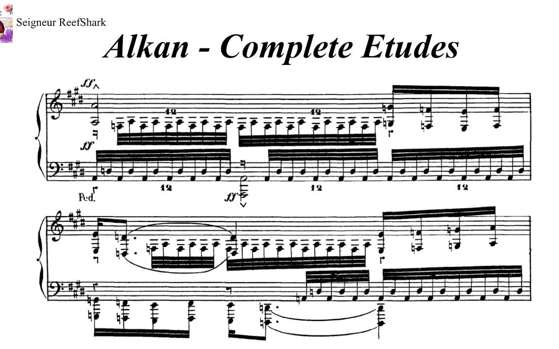 【钢琴】阿尔坎  36首钢琴练习曲全集 CharlesValentin Alkan  Complete Etudes哔哩哔哩bilibili