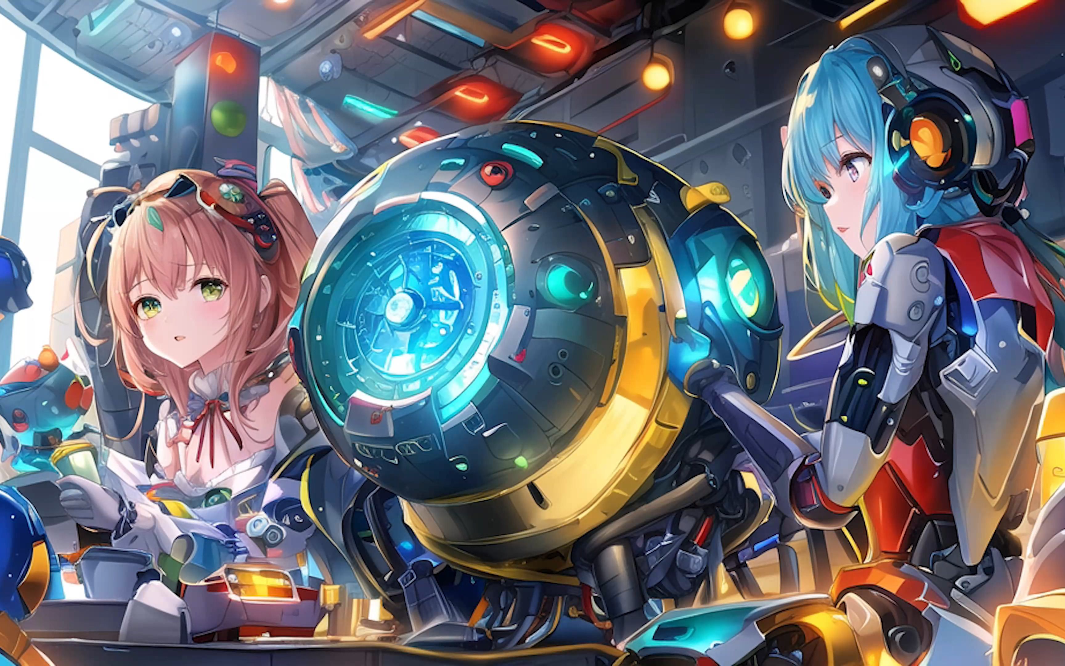 【4k】女孩和机器人 ai作品合集 58 其他图在专栏和动态