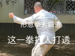 Download Video: 形意拳太霸道！这一拳下去，要把人打透！这内劲深入骨髓