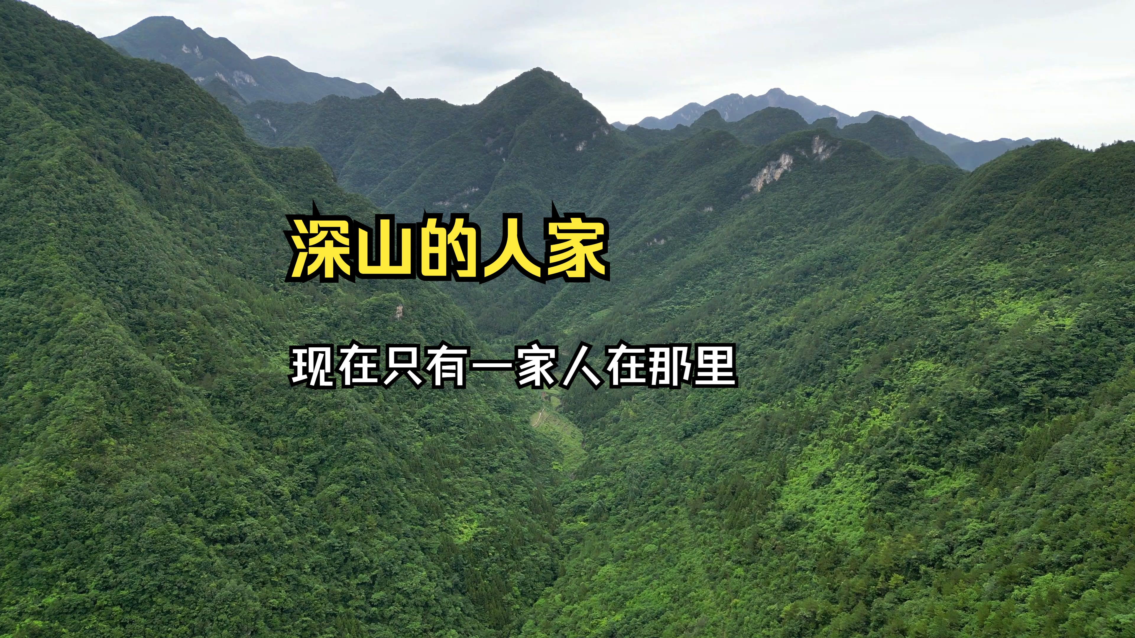 一户深山人家,过着与世无争的生活,过去万源到城口的必经之路哔哩哔哩bilibili