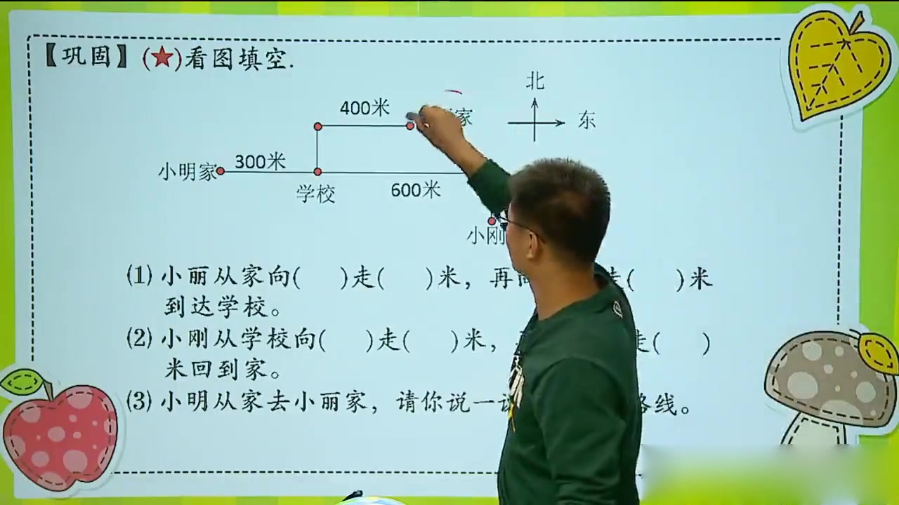 [图]5年级数学16(2)方向与位置例2-例3