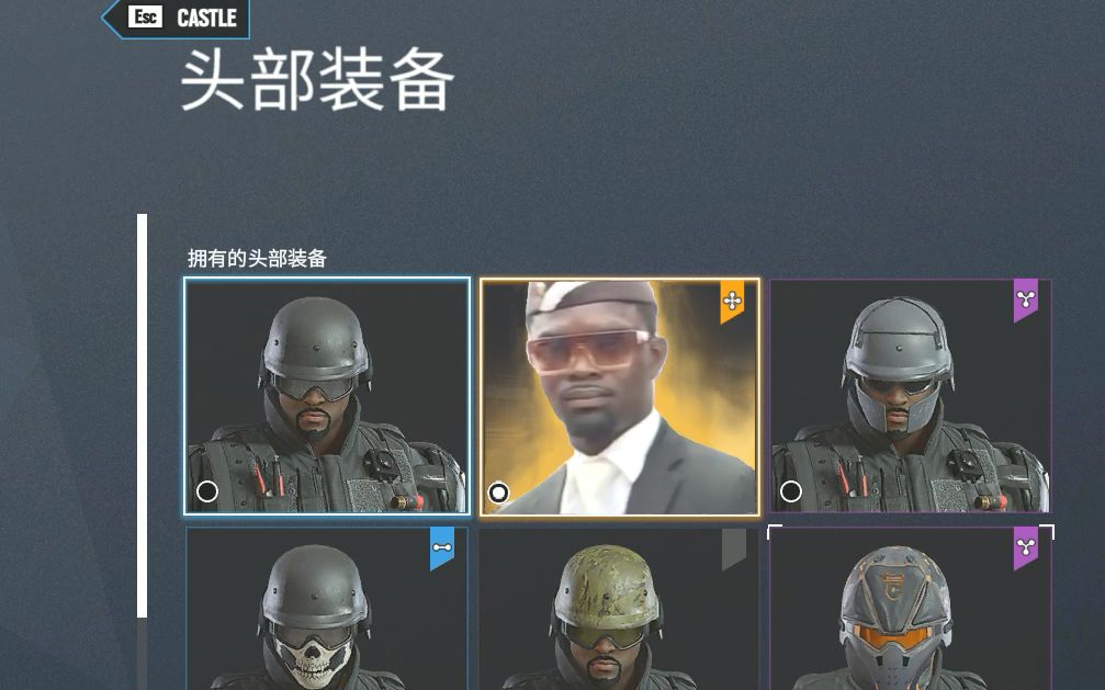 龙鳞板castle棺方精英皮肤流出!【彩虹六号】