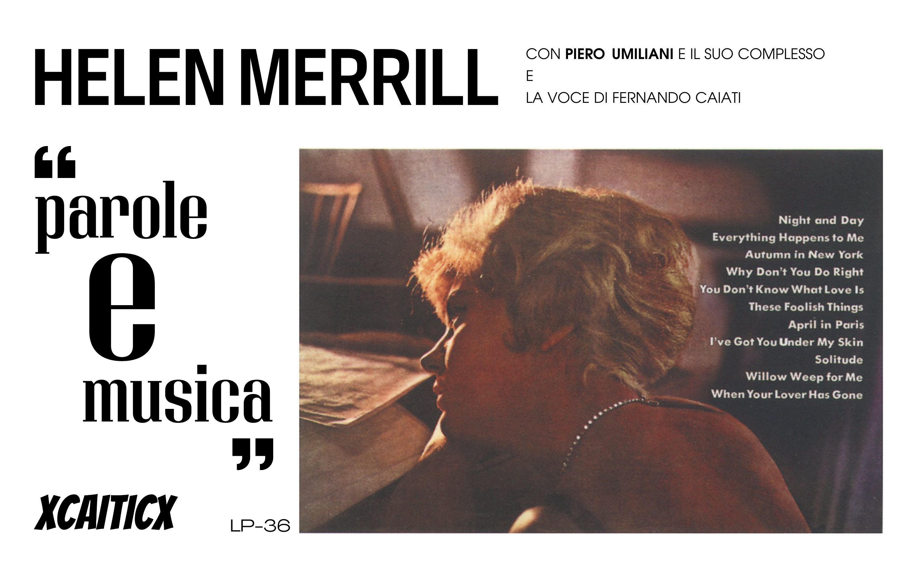 [图]【黑胶放送/LP-36】仲夏夜的耳畔呢喃：Helen Merrill – Parole E Musica