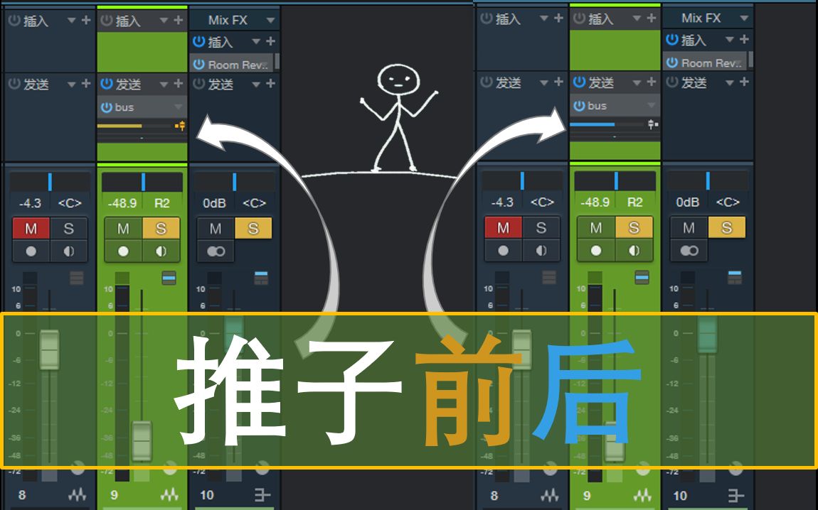 Studio one 仔细讲讲“推子前,推子后”哔哩哔哩bilibili