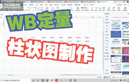 WB定量分析及柱状图制作教程哔哩哔哩bilibili