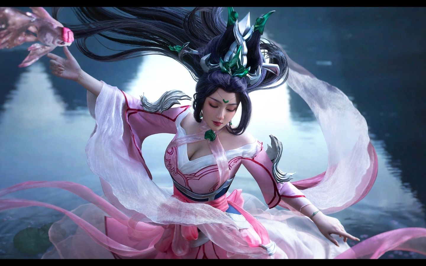 帮小姐姐拍英雄联盟风仙子cos| lol cosplay 合成